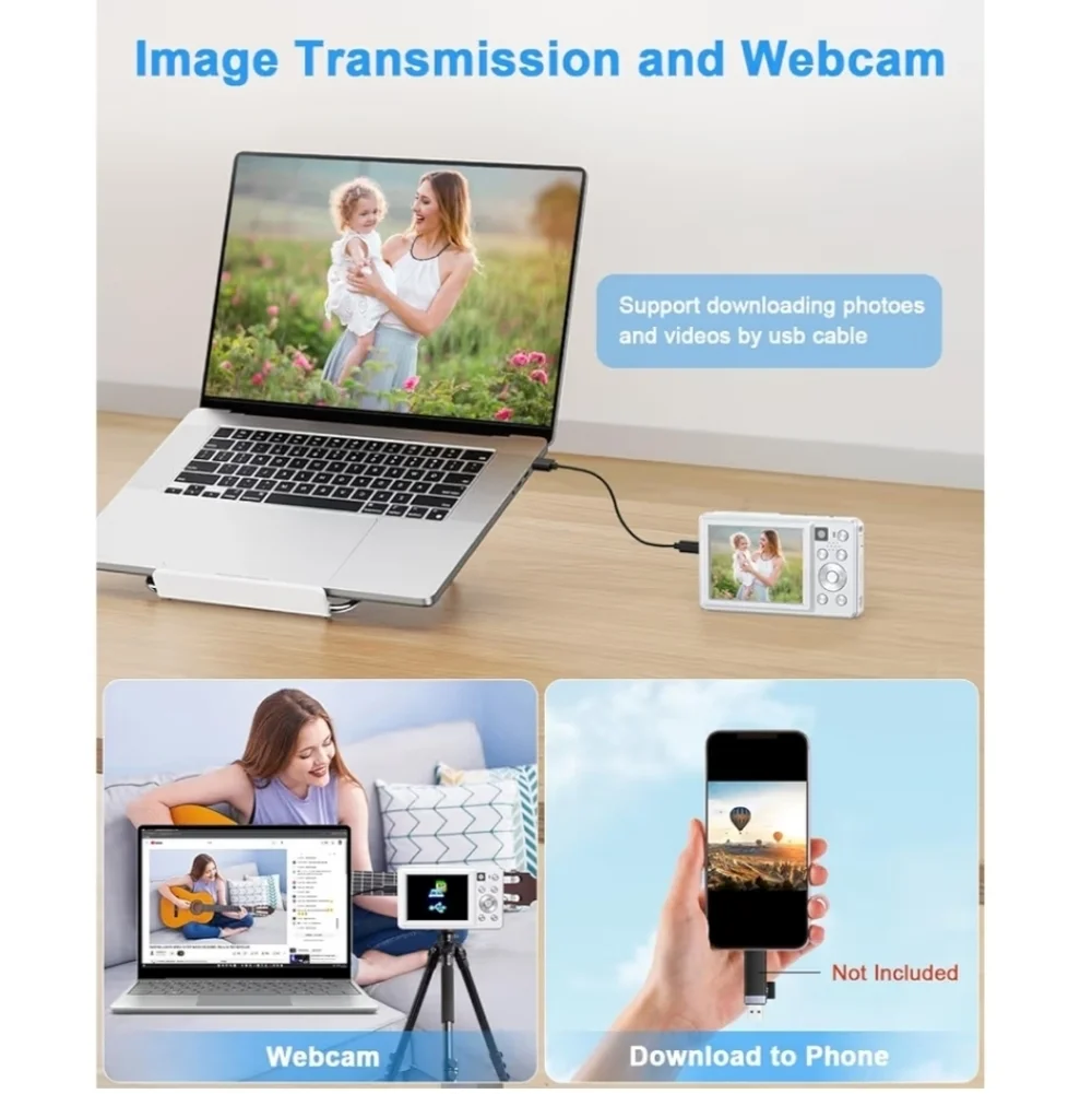 4K Digital Camera White